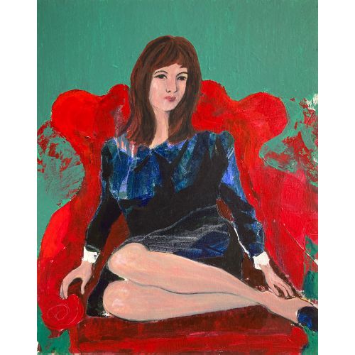 Girl in a Red Chair
