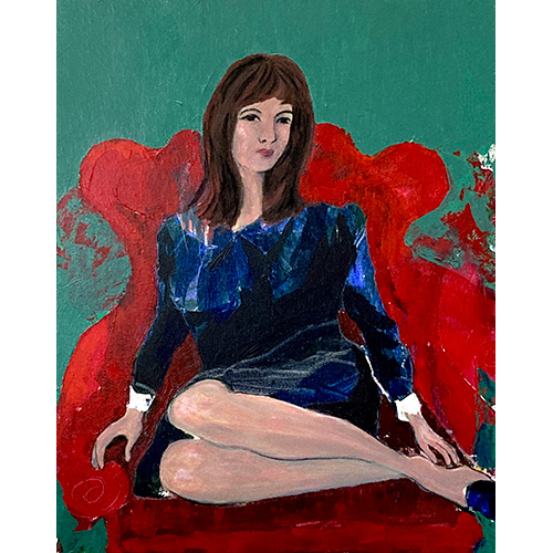 Girl in a Red Chair